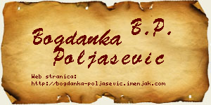 Bogdanka Poljašević vizit kartica